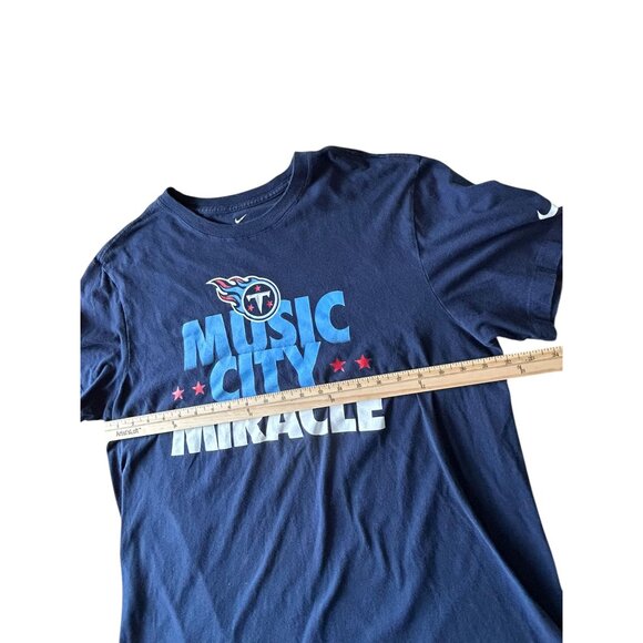 Tennessee Titans Music City Miracle T Shirt Nike Tee Sz Large Blue White Red - Picture 6 of 7